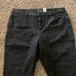 Light Wash Black Jeans